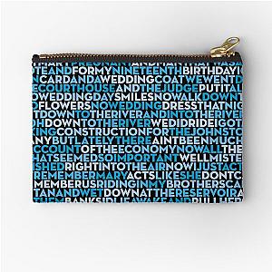 The River - Bruce Springsteen (lyrics) v.8 Zipper Pouch