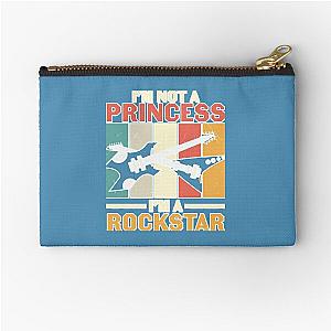 Retro Guitarist Band Rockstar Bruce Zipper Pouch