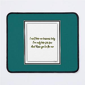 Bruce Lyrics Rosalita 2 Mouse Pad