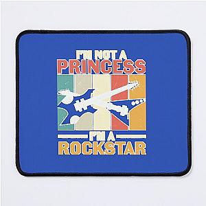 Retro Guitarist Band Rockstar Bruce Mouse Pad