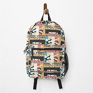 Retro Guitarist Band Rockstar Bruce Backpack