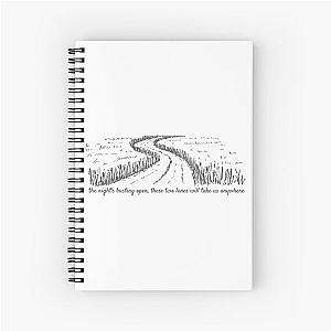 Bruce Springsteen - Thunder Road Lyrics Spiral Notebook