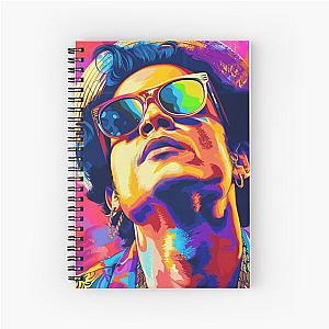 Bruno Mars Colorful C Spiral Notebook