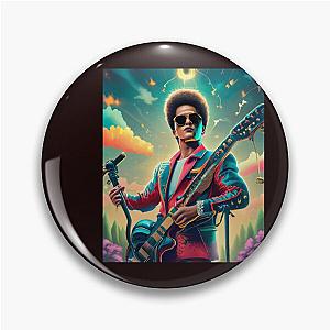 Bruno Mars with his Colorful Guitar-Bruno Mars Pin