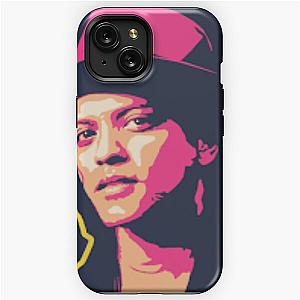 bruno mars art, bruno mars hat iPhone Tough Case