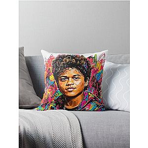 Bruno Mars Sticker Throw Pillow