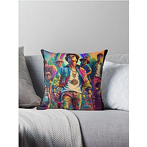 My Colorful Bruno Mars-Bruno Mars Throw Pillow