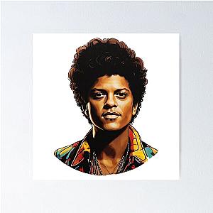 Bruno Mars Sticker Poster