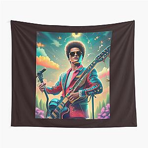 Bruno Mars with his Colorful Guitar-Bruno Mars Tapestry