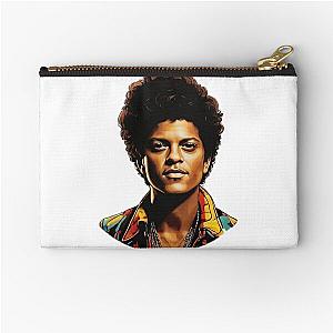 Bruno Mars Sticker Zipper Pouch