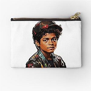 Bruno Mars Sticker Zipper Pouch