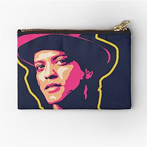 bruno mars art, bruno mars hat Zipper Pouch