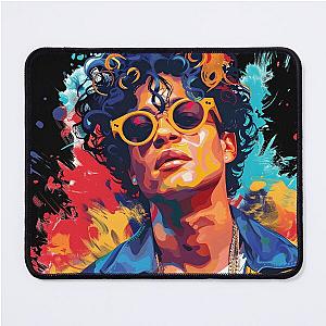 Bruno Mars Enjoys  Mouse Pad