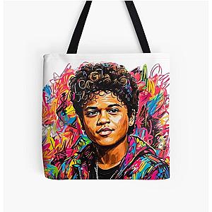 Bruno Mars Sticker All Over Print Tote Bag