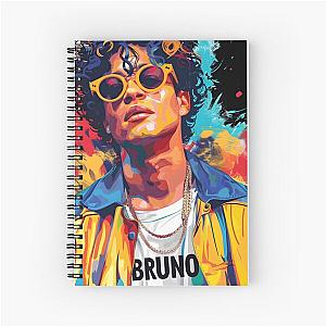 Bruno Mars Enjoys  Spiral Notebook