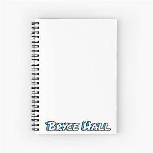 Bryce Hall name shadow design - blue Spiral Notebook