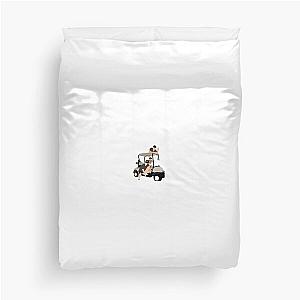 Blake Gray, Noah Beck and Bryce Hall on golf cart Duvet Cover