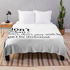 Don't by Bryson Tiller Stick The Song Throw Blanket RB1211