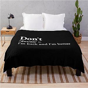 Bryson Tiller Aesthetic Motivational Hip Hop Quote Lyrics Black Throw Blanket RB1412