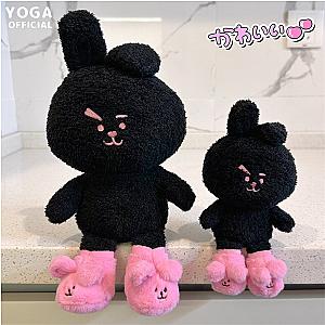 29cm Black Cooky Rabbit Pink Shoes Plush