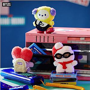 BT21 Anime Tata Rj Chimmy Cooky Shooky Mang Koya Doll Keychain