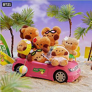 10cm Brown BT21 Mini Summer Doll Kpop Plush