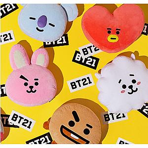 30-40cm BT21 Kpop Cartoon Anime Figures Pillow