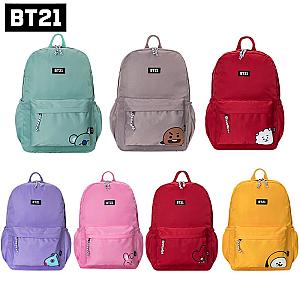 BT21 Kpop High-Capacity Lovely Fans Backpack