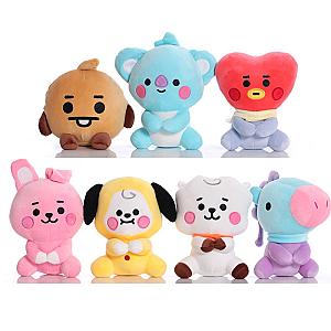 12-24cm BT21 Sitting Doll Kpop Super Star Toy Plush