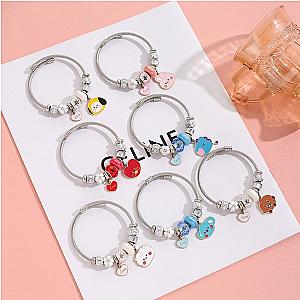 BT21 Kpop 3D Diy Pendant Crystal Bracelet