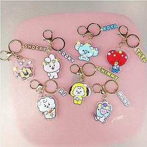 BT21 Rj Mang Chimmy Tata Shooky Anti-Lost Key Chain