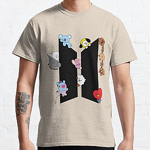 BT21 T-Shirts - BT21 Love (black)| Perfect Gift Classic T-Shirt RB2103