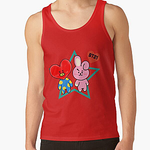 BT21 Tank Tops - Bt21 Tata and Cooky Tank Top RB2103