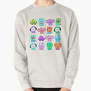 BT21 Sweatshirts - Colourful BT21 Character Pattern Style Pullover Sweatshirt RB2103