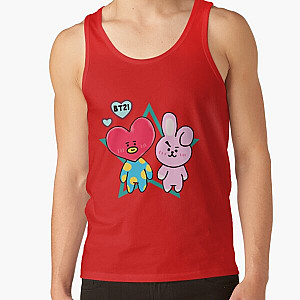 BT21 Tank Tops - Bt21 Tata and Cooky Tank Top RB2103
