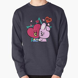 BT21 Sweatshirts - Bt21 Cooky and Tata Pullover Sweatshirt RB2103