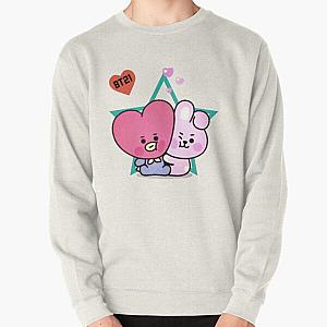 BT21 Sweatshirts - Bt21 Cooky and Tata Pullover Sweatshirt RB2103