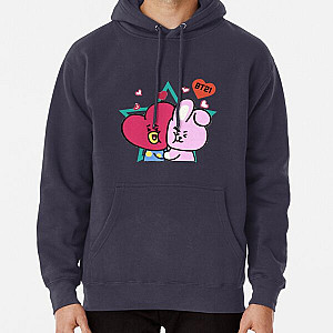 BT21 Hoodies - Bt21 Cooky and Tata Pullover Hoodie RB2103