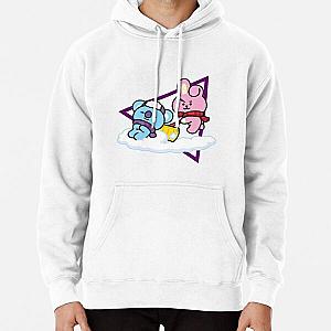 BT21 Hoodies - BT21 cooky and koya Pullover Hoodie RB2103