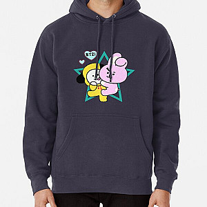 BT21 Hoodies - Bt21 Cooky and Chimmy Pullover Hoodie RB2103