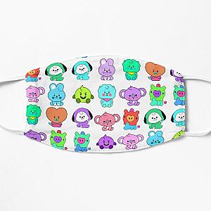 BT21 Face Masks - Colourful BT21 Character Pattern Style Flat Mask RB2103
