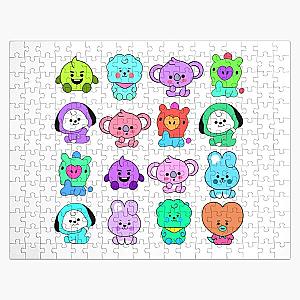 BT21 Puzzles - Colourful BT21 Character Pattern Style Jigsaw Puzzle RB2103
