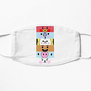 BT21 Face Masks - BT21 Character Faces Flat Mask RB2103