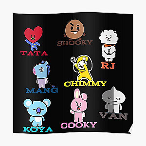 BT21 Posters - BT21 Club  Poster RB2103