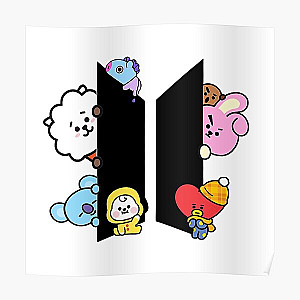 BT21 Posters - BT21 Hide and Seek  Poster RB2103