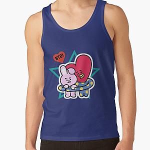 BT21 Tank Tops - Bt21 Tata and Cooky Tank Top RB2103