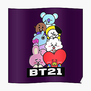BT21 Posters - BT21 Family Room Poster RB2103