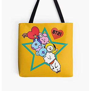 BT21 Bags - Bt21 Baby Set All Over Print Tote Bag RB2103