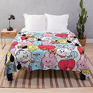 BT21 Blanket - Baby BT21 Pattern Throw Blanket RB2103