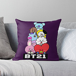 BT21 Pillows - BT21 Family Room Throw Pillow RB2103